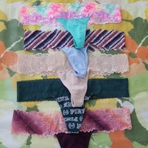 🚫SOLD🚫 NWT PINK VS Thong Panties Lot